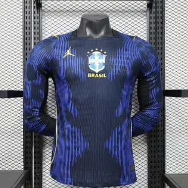 World Cup Jersey 2026 Brazil Away Long sleeves Kit Player Version Soccer T-Shirt AAAAJersey Yupoo