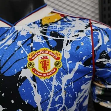 26-27 Manchester United Blauw Special Edition-tenue, spelersversie, voetbalshirt