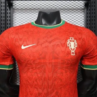 2026 Portugal Red Special Edition Kit Player Version Soccer T-Shirt