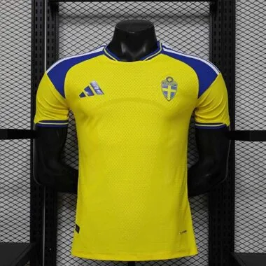World Cup Jersey 2026 Sweden Home Kit Player Version Soccer T-Shirt AAAAJersey Supply Yupoo