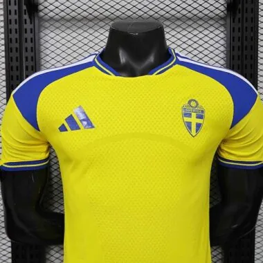 World Cup Jersey 2026 Sweden Home Kit Player Version Soccer T-Shirt