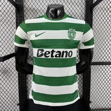 25-26 Sporting Lisbon Home Kit Player Version Soccer T-Shirt AAAAJersey Supply Yupoo
