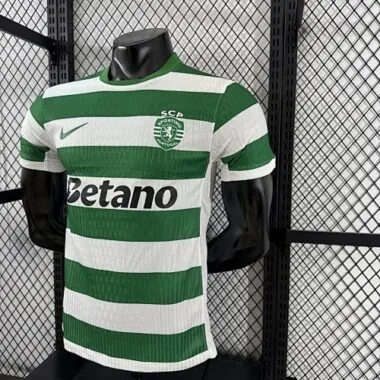 25-26 Sporting Lisbon Home Kit Player Version Soccer T-Shirt