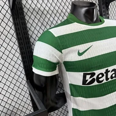 25-26 Sporting Lisbon Home Kit Player Version Soccer T-Shirt