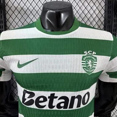 25-26 Sporting Lisbon Home Kit Player Version Soccer T-Shirt