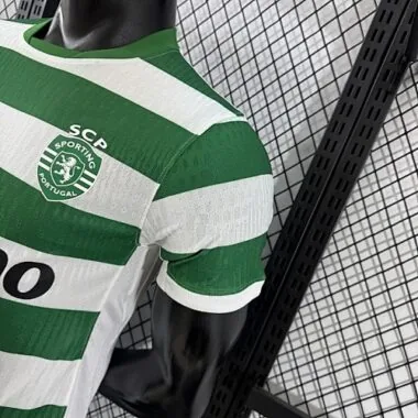 25-26 Sporting Lisbon Home Kit Player Version Soccer T-Shirt