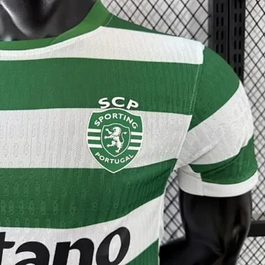 25-26 Sporting Lisbon Home Kit Player Version Soccer T-Shirt