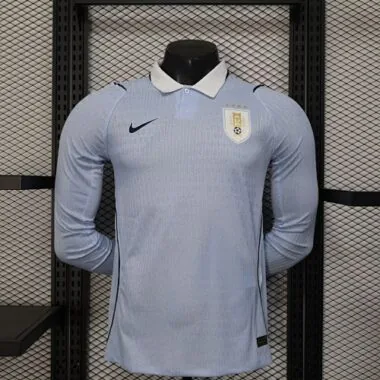 World Cup Jersey 2026 Uruguay Home Long Sleeves Kit Player Edition Soccer T-Shirt AAAAJersey Yupoo