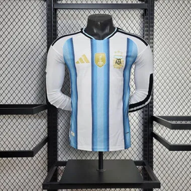 World Cup Jersey 2026 Argentina Home Long Sleeves Kit Player Version Soccer T-Shirt AAAAJersey Yupoo