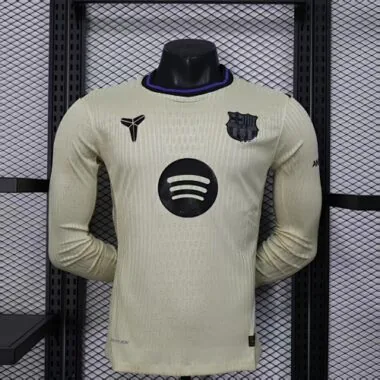 25-26 Barcelona Away Long Sleeves Kit Player Version Soccer AAAAJersey Yupoo