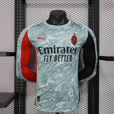25-26 AC Milan Away Long Sleeves Kit Player Version Soccer AAAAJersey Yupoo
