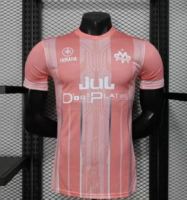 25-26 Marseille Pink Special Edition Kit Player Version Football T-Shirt Soccer AAAAJersey Yupoo