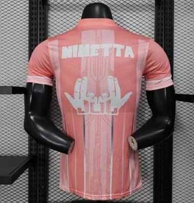 25-26 Marseille Pink Special Edition Kit Player Version Football T-Shirt Soccer
