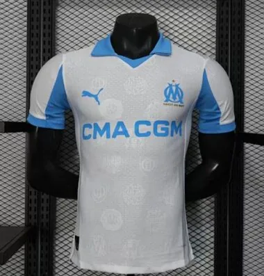 25-26 Marseille Home Kit Player Version Football T-Shirt Soccer AAAAJersey Yupoo