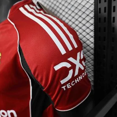 25-26 Manchester United Home Kit Player Version Soccer