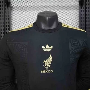 2025 Mexico Black Kit Long sleeves Special Edition Player Version Soccer