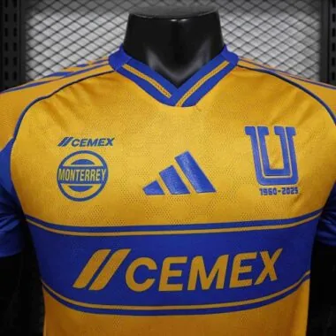 25-26 Tigres Home Kit Player Version Soccer AAAAJersey Yupoo