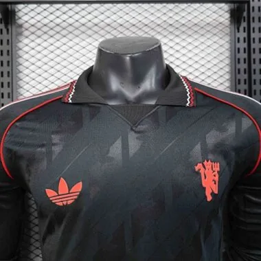 25-26 Manchester United Black Long sleeves Kit Special Edition Player Version Soccer