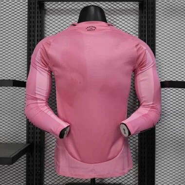 25-26 Inter Miami Home Pink Long sleeves Kit Player Version Soccer AAAAJersey Yupoo