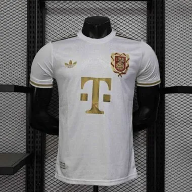 25-26 Bayern Munich White Kit 125th Anniversary Edition Player Version Soccer AAAAJersey Yupoo