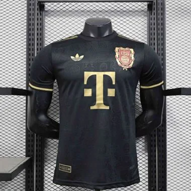 25-26 Bayern Munich Black Kit 125th Anniversary Edition Player Version Soccer AAAAJersey Yupoo