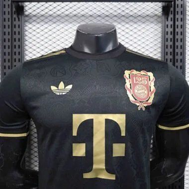 25-26 Bayern Munich Black Kit 125th Anniversary Edition Player Version Soccer AAAAJersey Yupoo