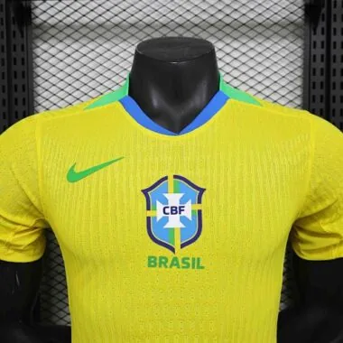 2025 Brazil Home Yellow Kit Player Version Soccer