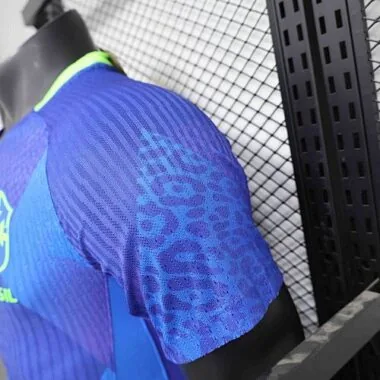 2025 Brazil Away Blue Kit Player Version Soccer
