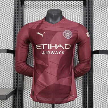 24-25 Manchester City Third Long Sleeve Kit Player Version Soccer AAAAJersey