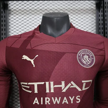 24-25 Manchester City Third Long Sleeve Kit Player Version Soccer AAAAJersey