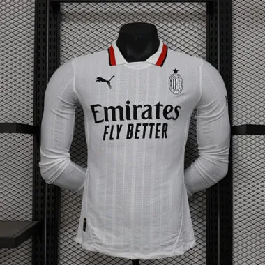 24-25 AC Milan Away Long Sleeve Kit Player Version Soccer AAAAJersey