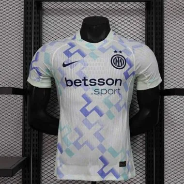 25-26 Inter Milan Away White Kit Player Version Football AAAAJersey