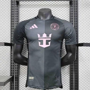 25-26 Inter Miami Away Black Kit player version Soccer AAAAJersey