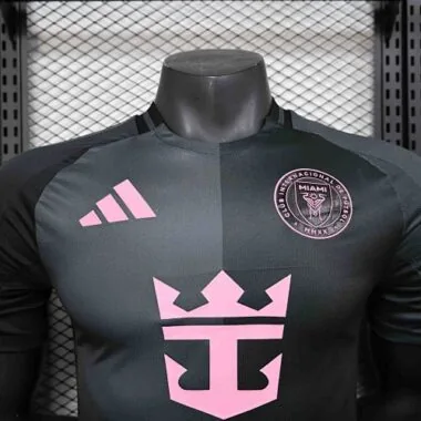 25-26 Inter Miami Away Black Kit player version Soccer AAAAJersey
