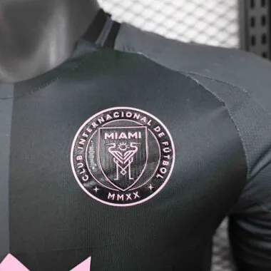 25-26 Inter Miami Away Black Kit player version Soccer AAAAJersey