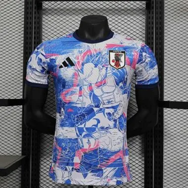 2024 Japan Anime Blue Super Saiyan Special Edition Player Version Football AAAAJersey