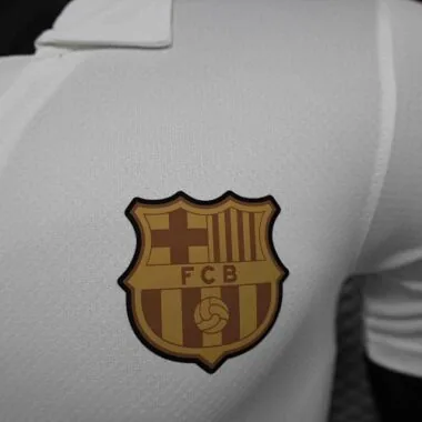 24-25 Barcelona White Commemorative Edition Player Version Football AAAAJersey