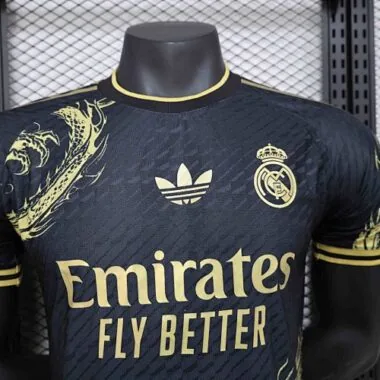 24-25 Real Madrid Golden Dragon Kit Special Edition Player Version Football