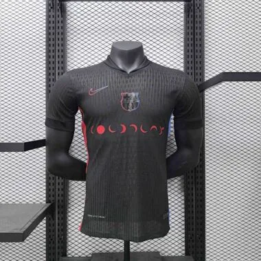 24-25 Barcelona Away Long sleeves Black Kit Derby Coldplay Player Version Football AAAAJersey Yupoo
