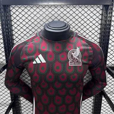 2024 Mexico Home Long Sleeve Kit Player Version Shirt Jerseys Supllier Yupoo