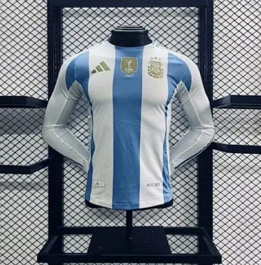 2024 Argentina Home Long Sleeve Kit Player Version Shirt Football AAAAJersey Yupoo