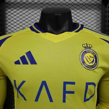 24-25 Al-Nassr Home Long Sleeve Kit Player Version Shirt Soccer