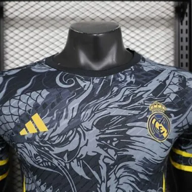 24-25 Real Madrid Grey Dragon Special Edition Player Version Shirt Soccer