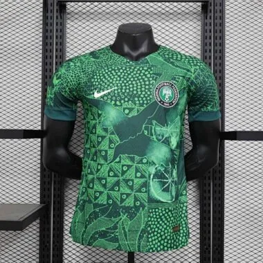 2023 Nigeria Home Kit Green Player Version Shirt Soccer Jerseys For Sale
