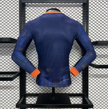 2024 Netherlands Away Long Sleeve Kit Player Version Shirt Best