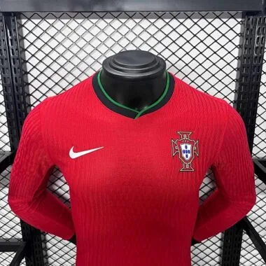 2024 Portugal Home Long Sleeve Kit Player Version Shirt Jerseys Supllier
