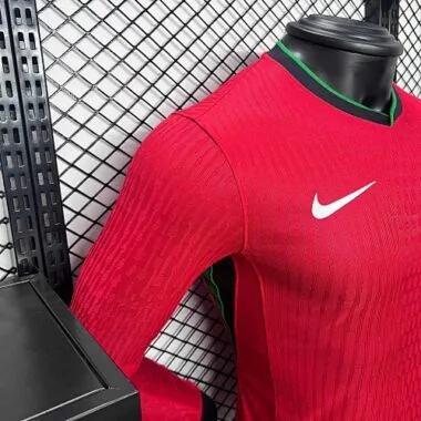 2024 Portugal Home Long Sleeve Kit Player Version Shirt Jerseys Supllier