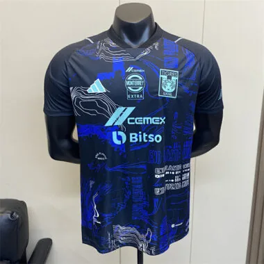 23-24 Tigres UANL Black Special Edition Navy Player Version Shirt Soccer Jerseys Yupoo