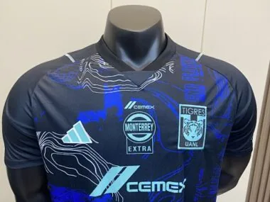 23-24 Tigres UANL Black Special Edition Navy Player Version Shirt Soccer Jerseys