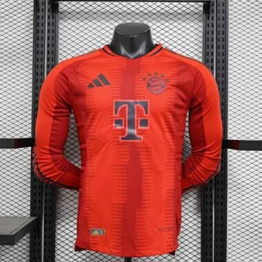 24-25 Bayern Munich Home Long Sleeve Player Version Shirt Sport AAAAJersey Yupoo